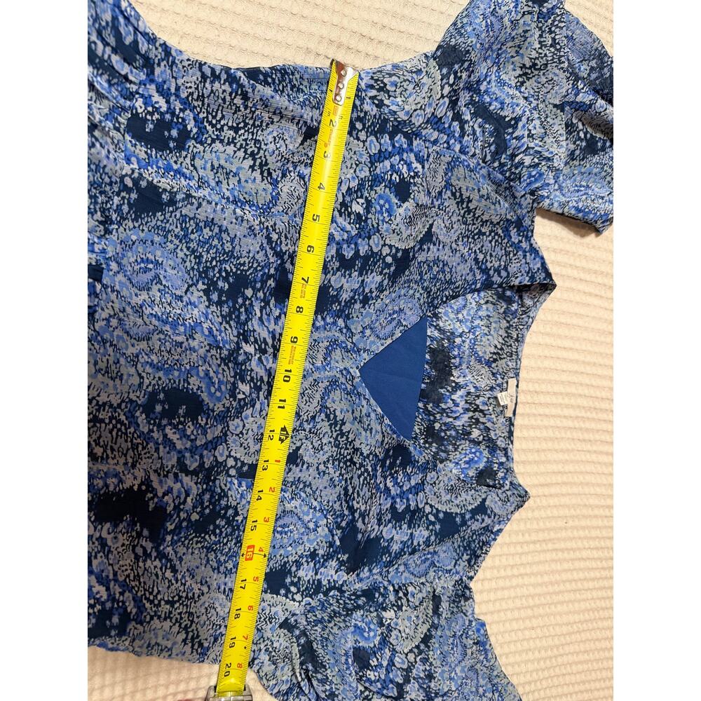 Joie Cottage Core Floral Paisley Tiered Midi Long Sleeve Summer Dress Medium - Picture 10 of 12